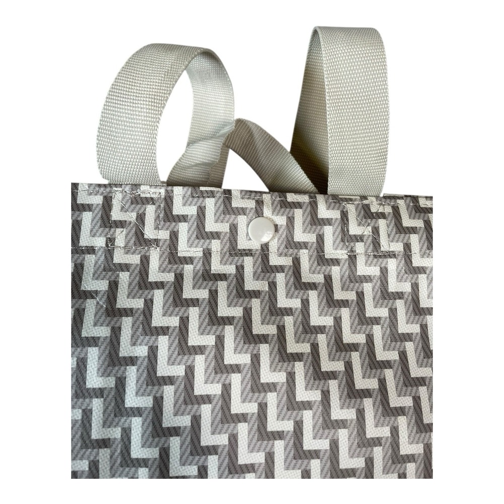 Lululemon Athletica Reusable Tote Bag Small Grey And Cream - Picture 9 of 9
